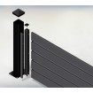 Aluminium 100mm Posts - Heavy Duty 100 x 100 x 3.5mm - Per Metre with Alloy cap Post 100x100