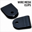 Wire Mesh Clip x200 - Fencing U Clip BLACK Stainless Clips