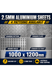 2.5mm Aluminium Sheet Panels 1000x1200 PICKUP