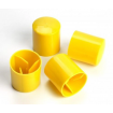 50x Yellow Round Star Picket Caps