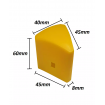 50x Yellow Triangular Star Picket Caps