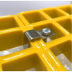 6x C-Clips for FRP Walkway Grates C-Clip 