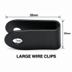 Wire Mesh Clip x200 - Fencing U Clip BLACK Stainless Clips