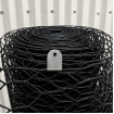 Wire Mesh Clip x200 - Fencing U Clip BLACK Stainless Clips
